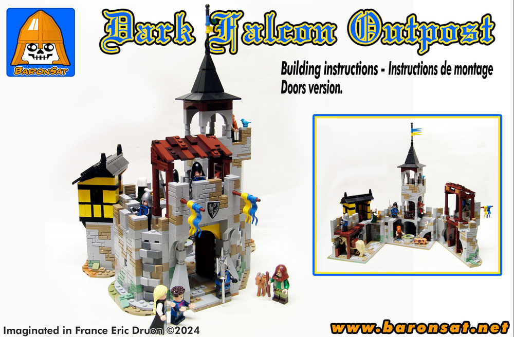 Black Falcon Outpost Instructions Gates lego moc